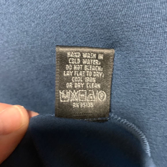 Lafayette 148 Large long sleeve layering blue top - Picture 7 of 8